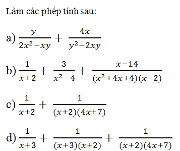 giai toan lop 8 bai 5 phep cong cac phan thuc dai so 4 - Giải Toán lớp 8 Bài 5: Phép cộng các phân thức đại số